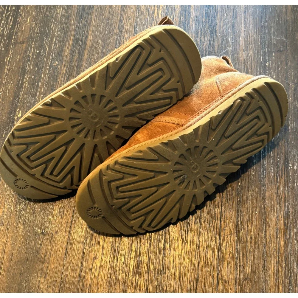 UGG Neumel Chukka Boots Mens‎ 7 Chestnut Suede Shearling 3236
